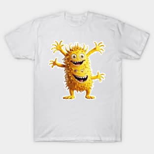 Yellow funny monster T-Shirt